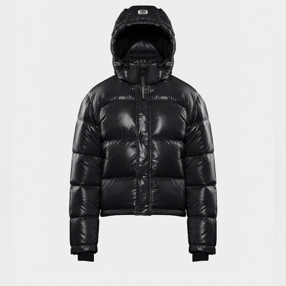 NWOT The Super Puff™ Shorty Hi-Gloss black small
